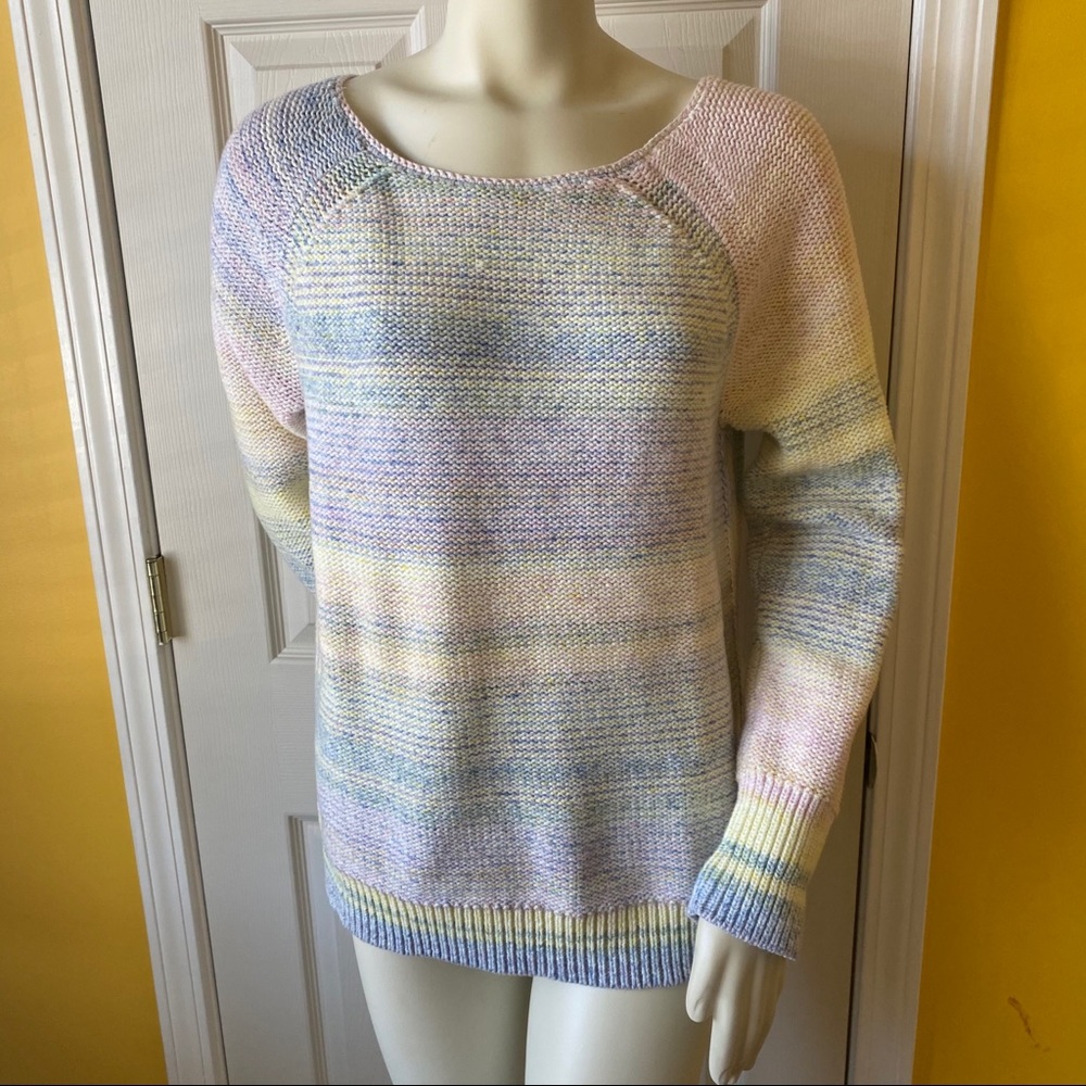 Loft multi-colored knit sweater